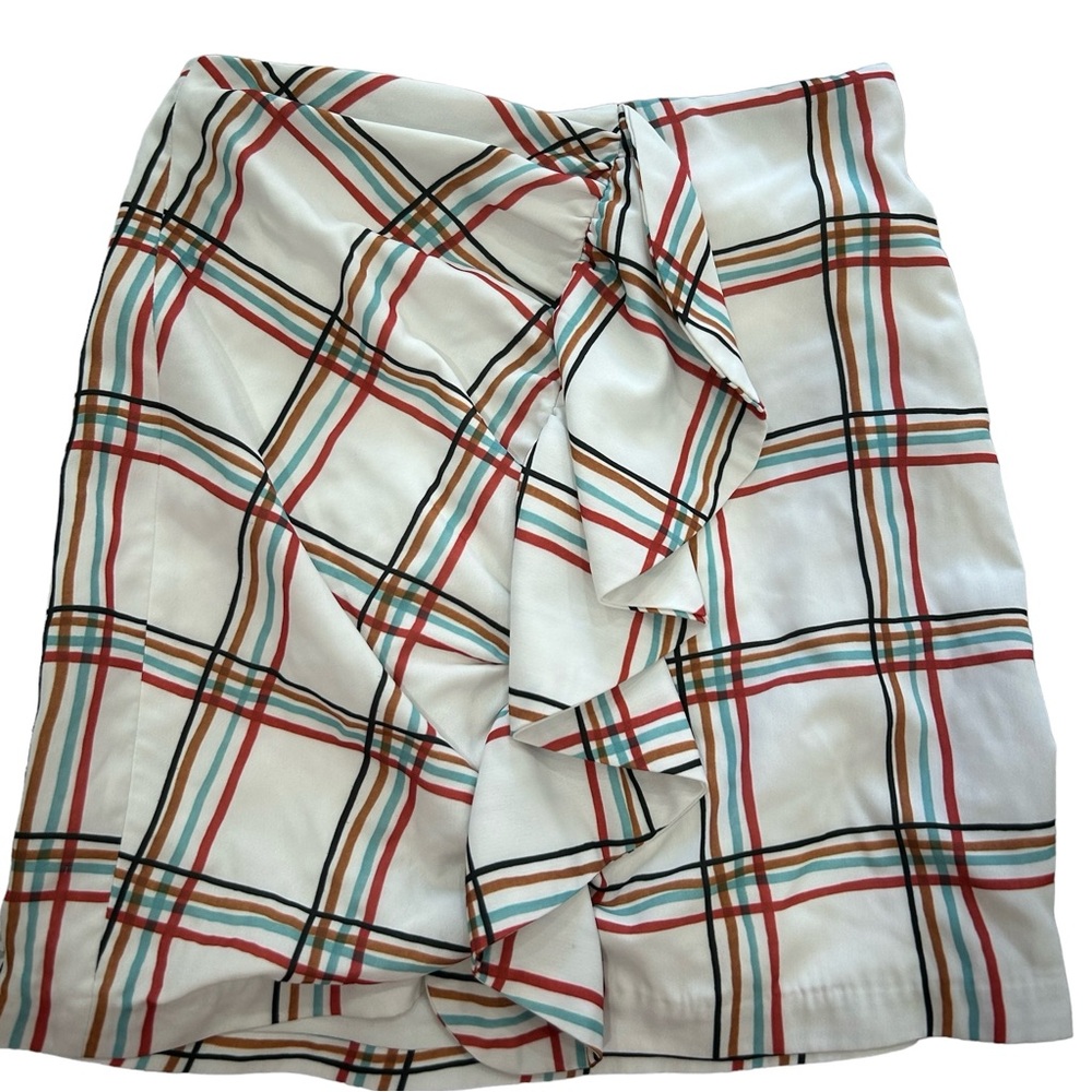 PatBo Windowpane Plaid Ruffle Mini
Skirt Size 4 - Picture 2 of 7